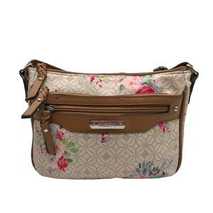 Rosetti Floral Faux Leather Shoulder Bag